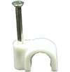 PICO 7604-C WHITE CABLE CLAMP CLIP (6MM) WITH NAIL, 100/PACK
