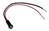 PHILMORE 11-2456 SNAP-IN 125V GREEN LED INDICATOR LAMP,     FOR .250" HOLE, WITH 6" STRIPPED LEADS