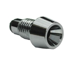 PHILMORE 11-450 CHROME 3MM LED HOLDER, MOUNTS IN 5.9MM      (15/64") HOLE WITH A HEX NUT