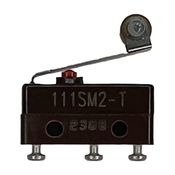 HONEYWELL 111SM2-T SUB-MINATURE PRECISION SWITCH SPDT,      ROLLER LEVER, 5A@250VAC, 5A(RESISTIVE)/2.5A(INDUCTIVE)@28VDC