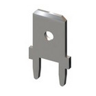 KEYSTONE 1287 PC MOUNT .250" QUICK CONNECT MALE TAB,        SOLDER CONNECTOR, NON-INSULATED