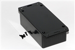 HAMMOND BLACK ABS PLASTIC ENCLOSURE W/FLANGED LID 1591CSFLBK 4.7" X 2.6" X 1.4" *SPECIAL ORDER*
