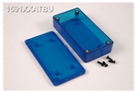 HAMMOND TRANSPARENT BLUE ABS PLASTIC ENCLOSURE 1591XXATBU   3.9" X 2" X 0.8" *SPECIAL ORDER*