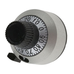 VISHAY SPECTROL 18-A-11 COUNTING DIAL FOR 10 TURN POTENTIOMETERS, ALSO COMPATIBLE WITH 15 TURN, FOR 1/4" DIAMETER SHAFT