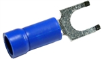 PICO 1833-15 BLUE 16-14AWG #6 FLANGED SPADE CONNECTOR /     FORK TERMINAL, VINYL INSULATED, 50/PACK