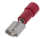 MOLEX 19017-0007 RED 22-18AWG .187" FEMALE QUICK CONNECTOR, VINYL INSULATED, 100/PACK