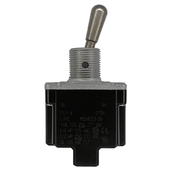 HONEYWELL 1TL1-8 TOGGLE SWITCH SPDT (ON)-ON 10A/125VAC,     NON-LOCKING LEVER, SEALED, SCREW TERMINALS, UL CSA