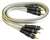 CIRCUIT TEST 212-906 RGB MALE-MALE DELUXE COMPONENT VIDEO   CABLE, GOLD PLATED, 6FT