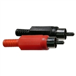 MODE 24-113-4 RCA PLASTIC PLUGS RED & BLACK, 4/PACK