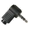 MODE 24-319-2 PLASTIC 3.5MM STEREO RIGHT ANGLE PLUG, 2/PACK