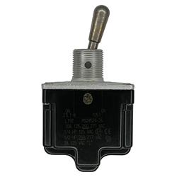 HONEYWELL 2TL1-8 TOGGLE SWITCH DPDT (ON)-ON 15A/125VAC,     NON-LOCKING LEVER, SEALED, SCREW TERMINALS, UL CSA