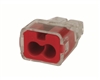 IDEAL 30-1032 IN-SURE PUSH-IN WIRE CONNECTORS, MODEL 32     2-PORT RED, BOX OF 100