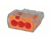 IDEAL 30-1033 IN-SURE PUSH-IN WIRE CONNECTORS, MODEL 33     3-PORT ORANGE, BOX OF 100