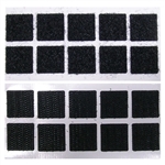 MODE 34-160-10 VELCRO ADHESIVE PADS 3/4" BLACK SQUARE,      10/PACK