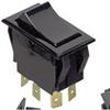 GC 35-3695 SNAP-IN APPLIANCE ROCKER SWITCH DPDT             (ON)-(OFF)-(ON), 15A @ 125VAC / 10A @ 250VAC, QC TERMINALS