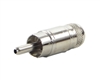 SWITCHCRAFT 3502 RCA SHIELDED METAL PHONO PLUG, TERMINALS CRIMPED OR SOLDERED, NICKEL PLATED COPPER ALLOY BODY & HANDLE