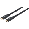 MANHATTAN 354905 USB 3.2 GEN1 TYPE-C DEVICE CABLE, USB-C MALE TO USB-C MALE, 2M (6 FT.) 5 GBPS, 60W / 3A, 4K@60HZ, BLACK