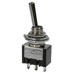 MODE 41-210-1 HIGH CURRENT MINI TOGGLE SWITCH, SPST ON-OFF, 10A @ 125VAC, SOLDER TERMINALS