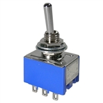 MODE 41-251-1 STANDARD SUB-MINIATURE TOGGLE SWITCH, 3PDT    ON-ON, 6A @ 125VAC, SOLDER TERMINALS