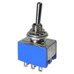 MODE 41-252-1 STANDARD SUB-MINIATURE TOGGLE SWITCH, 3PDT    ON-OFF-ON, 6A @ 125VAC, SOLDER TERMINALS