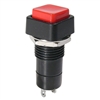 MODE 44-482-0 PUSH BUTTON SWITCH, SPST OFF-ON, 3A @ 125VAC, WITH RED BUTTON, SOLDER TERMINALS