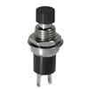 MODE 44-553-1 PUSH BUTTON SWITCH, SPST ON-(OFF) N/C         MOMENTARY, 3A @ 125VAC, WITH BLACK BUTTON, SOLDER TERMINALS
