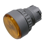 MODE 44-740Y-0 PILOT LAMP, 22MM DIAMETER, 29MM YELLOW FLAT  LENS ** 44-700-0 / 44-703-0 REQUIRED & NOT INCLUDED **