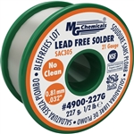 MG CHEMICALS 4900-227G SAC305 NO CLEAN SOLDER WIRE 2.2% FLUX CORE 0.81 MM (0.032") 227 G (0.5 LB) 21AWG