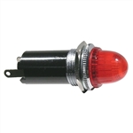 MODE 55-322-0 G3-1/2 (10MM) BAYONET BASE LAMP HOLDER WITH   RED LENS