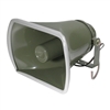 MODE 70-703-1 GREEN OUTDOOR HORN SPEAKER, 8 OHM @ 15W,      5" X 8" OPENING, 12" WIRE LEADS