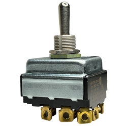 EATON 7701K2 TOGGLE SWITCH 3PDT ON-OFF-ON, 15A @ 125VAC (1HP) / 10A @ 250VAC (3/4HP), SCREW TERMINALS