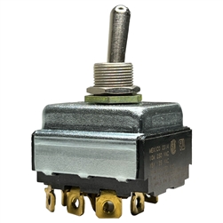 EATON 7702K2 TOGGLE SWITCH 3PDT ON-ON, 15A @ 125VAC (1HP)/  10A @ 250VAC (3/4HP), SCREW TERMINALS