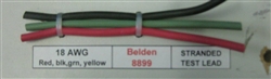BELDEN 18AWG YELLOW TEST PROD RUBBER WIRE 8899YEL           (30M = FULL ROLL)