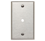 LEVITON 84013 STAINLESS PLATE WITH HOLE