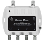 CHANNEL MASTER CM3414 HDTV VIDEO DISTRIBUTION AMP 8DB       1000MHZ DROP AMPLIFIER HIGH GAIN/LOW NOISE, 4-WAY/4 PORT