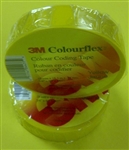3M COLOURFLEX YELLOW COLOUR CODING VINYL ELECTRICAL TAPE,   18.3 METER ROLL **NOT CSA RATED**