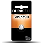 DURACELL D389 1.5V SILVER OXIDE WATCH BATTERY (390, SR54,   SR1130W, 280-15, 280-24, SB-BU, SB-AU, RW49/RW39 EQUIVALENT)