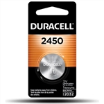 DURACELL DL2450-1 3V LITHIUM BUTTON CELL BATTERY (CR2450,   ECR2450 EQUIVALENT)