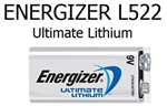 ENERGIZER L522 LITHIUM 9V BATTERY