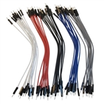 OSEPP LS-MMPJ-6 JUMPER WIRES MALE-MALE 6" MULTI COLOURS     50/PACK, ARDUINO