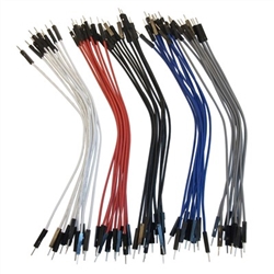 OSEPP LS-MMPJ-6 JUMPER WIRES MALE-MALE 6" MULTI COLOURS     50/PACK, ARDUINO