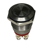 BULGIN MPI002/TERM/RD RED LIGHTED VANDAL RESISTANT PUSH     BUTTON SWITCH, SPST-NO OFF-(ON), SCREW TERMINALS