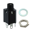 SWITCHCRAFT N113BX 1/4" STEREO ENCLOSED PHONE JACK, SINGLE  CLOSED CIRCUIT, SOLDER TABS, INSULATED BUSHING