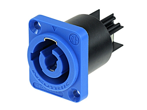 Spannungsführend 3,95€/1Stk Chassist Powercon NEUTRIK 3-pol blau 
