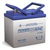 POWERSONIC PDC-12350 12V 35AH AGM DEEP CYCLE BATTERY        NUT/BOLT TERMINALS *SPECIAL ORDER*