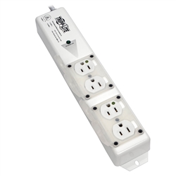 TRIPPLITE PS-406-HGULTRA MEDICAL-GRADE POWER BAR 6' CORD    4X 15A HOSPITAL-GRADE OUTLETS, UL60601-1 *SPECIAL ORDER*