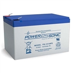 POWERSONIC PS-12120F2 12V 12AH SLA BATTERY WITH .250"       FASTON (F2) TERMINALS