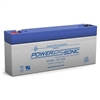 POWERSONIC PS-1229F1 12V 2.9AH SLA BATTERY WITH .187"       TERMINALS