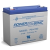 POWERSONIC PS-4100F1 4V 10AH SLA BATTERY WITH .187" QC TABS *SPECIAL ORDER*