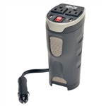 TRIPPLITE PV200CUSB 200W INVERTER WITH USB CHARGER,         FITS IN THE CUP HOLDER
